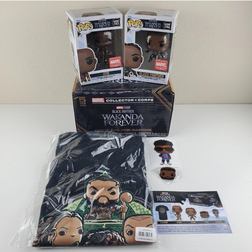 Marvel Funko Collector Corps Black Panther Wakanda Forever Box Set New!